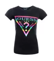 tee shirt mujer guess short sleeve genereux cotton 2013 france sm brilliant black